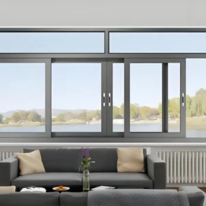 KT 55 or 60 Series Foshan windows and Door Tempered Sliding Windows Folding  Aluminium for Bedroom Living Room Villa Bathroom