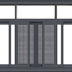 KT 55 or 60 Series Sliding Windows Ropo Windows and Doors for Living Room Outdoor Villa  with Tempered Glass Windows