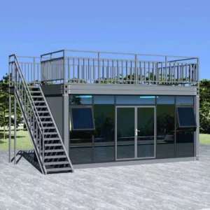 KT New Modern Two Story Assembled Houses with Roof Prefabricated Building  Combined Container Camping House Portable Sun Room