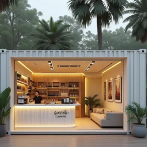 KT Custom Luxury Powered Container Villa Portable Sun Room for Home Office Apartment Home Bar Supermarket Office Building