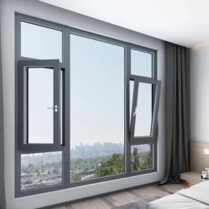 KT 90 Modern Double Glass Fixed Open Style Anti Theft Window