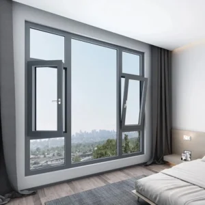 KT  Double Tempered Glass Aluminum Alloy Casement Windows  Window Frame and Glass  Window for Living Room