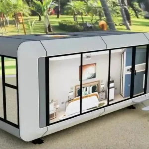 KT Smart Apple Cabin. a Modern Supplier. Adopts a High-quality 20-foot Scalable Design Portable Sun Room