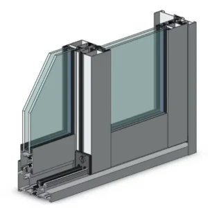 KT 120 Modern Design Aluminum Casement Window Soundproof Folding Screen Louver Schuco windows