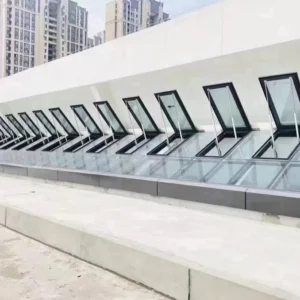 KT Modern Aluminum Electric Skylight Waterproof Pyramid Roof Window with Aluminum Alloy Frame Top Window Glass Roof Skylight